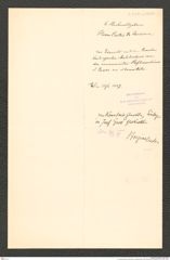k.k. naturhistorisches Hofmuseum, Intendanzakten 1885-1896 (Hauer), Aktenzahl Z.257.a/1887, Seite 1